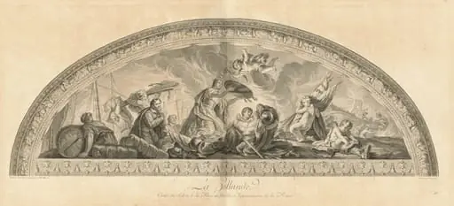 La Hollande Cintre du Salon de la Paix en face des Appartmens de la Reine (Holland, Center of the Salon of Peace Opposite the Queen's Apartments) [pl. 48], by Jean-Baptiste Massé