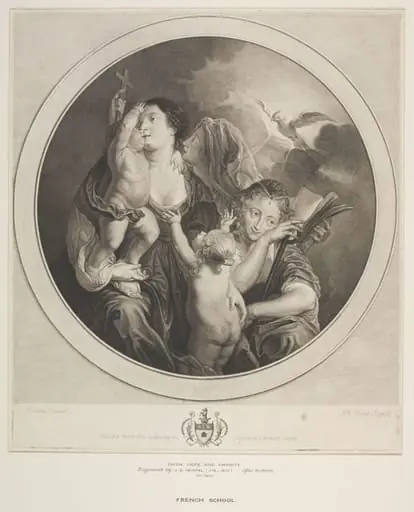 Faith, Hope and Charity, by Jean Baptiste Michel
