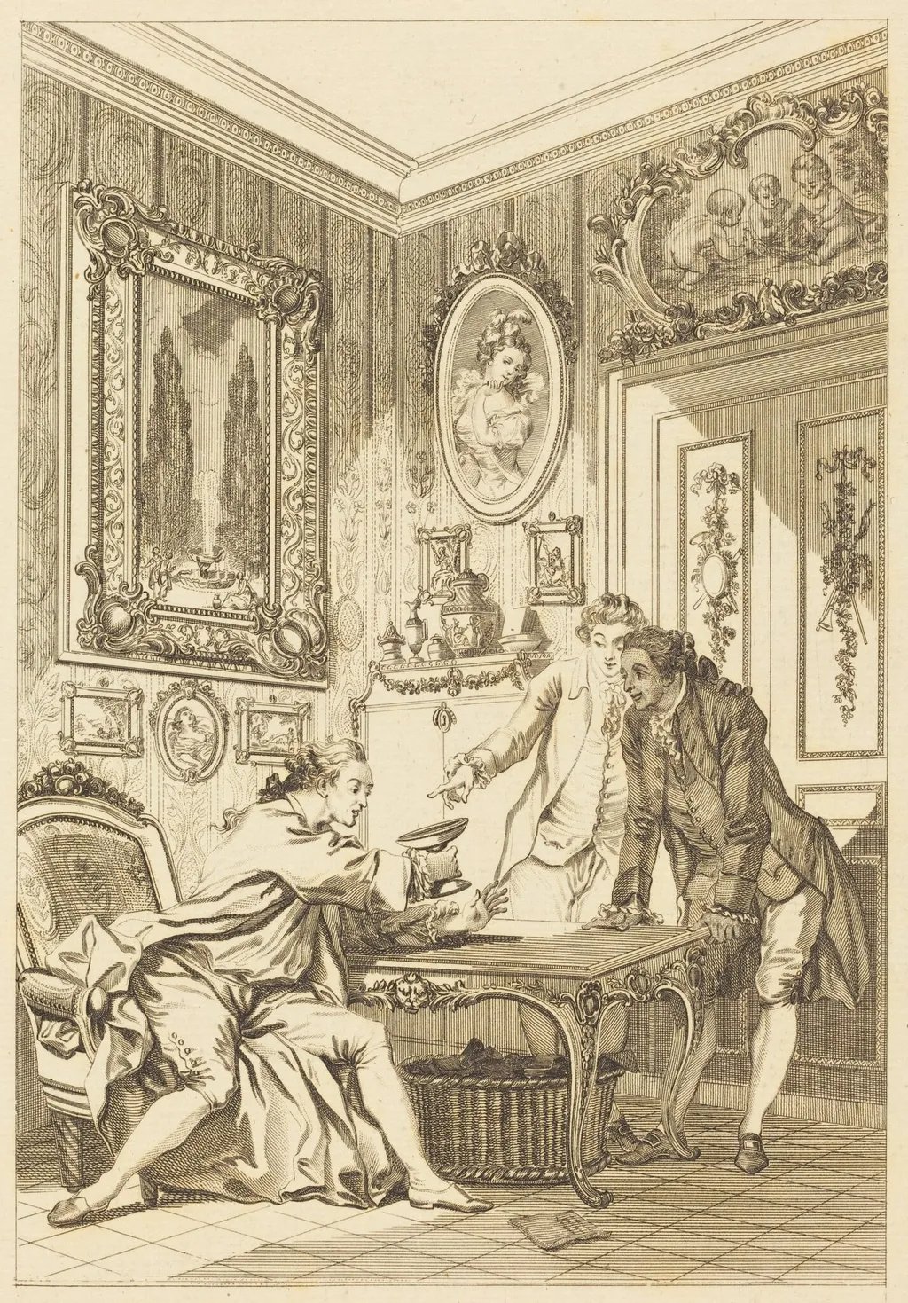 La coupe enchantee, by Jean-Baptiste-Michel Dupreel, ink, 1807