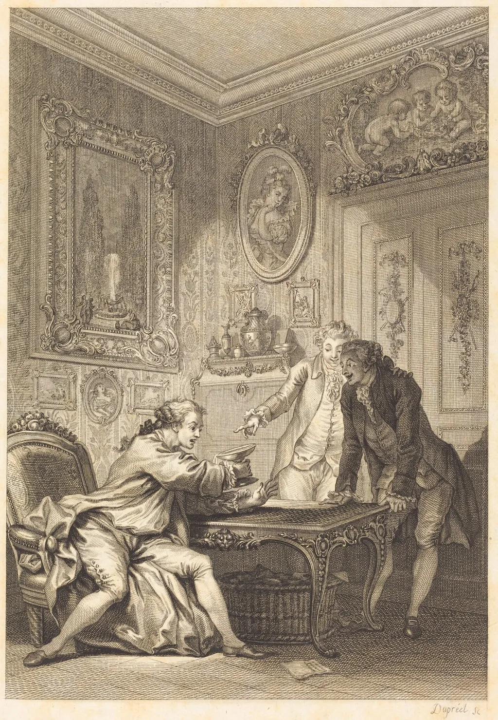 La coupe enchantee, by Jean-Baptiste-Michel Dupreel, ink, 1807