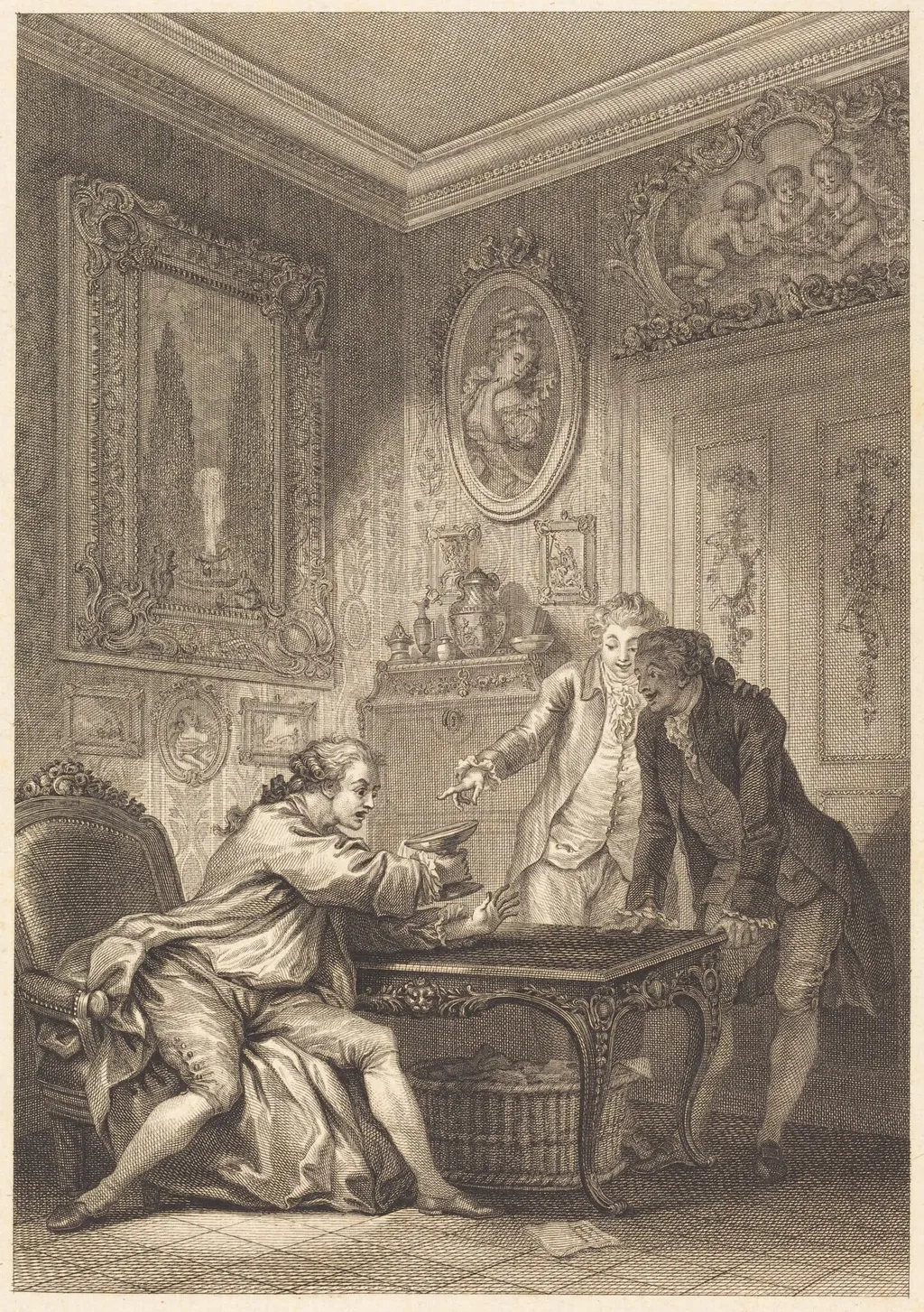 La coupe enchantee, by Jean-Baptiste-Michel Dupreel, ink, 1807