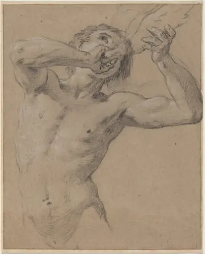 A Triton Blowing a Conch Shell