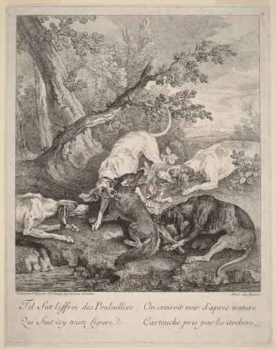 A Fox Attacked by Dogs, by Jean-Baptiste Oudry