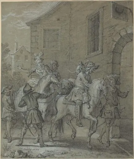 L'Arrivee de l'Operateur dans l'hotellerie, by Jean-Baptiste Oudry