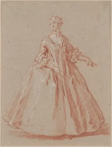 Standing Woman, by Jean-Baptiste Oudry