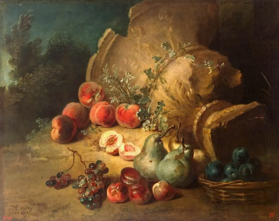 Still Life with Fruit, by Jean-Baptiste Oudry