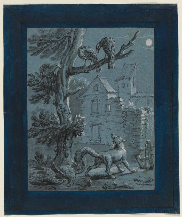 The Fox and the Turkey Hens, by Jean-Baptiste Oudry, 1733