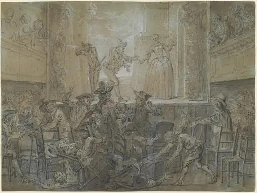 The Scene with the Tall Baguenodière, by Jean-Baptiste Oudry