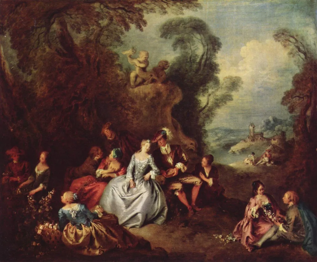 Die Freuden des Landlebens, by Jean-Baptiste Pater, oil, 1730
