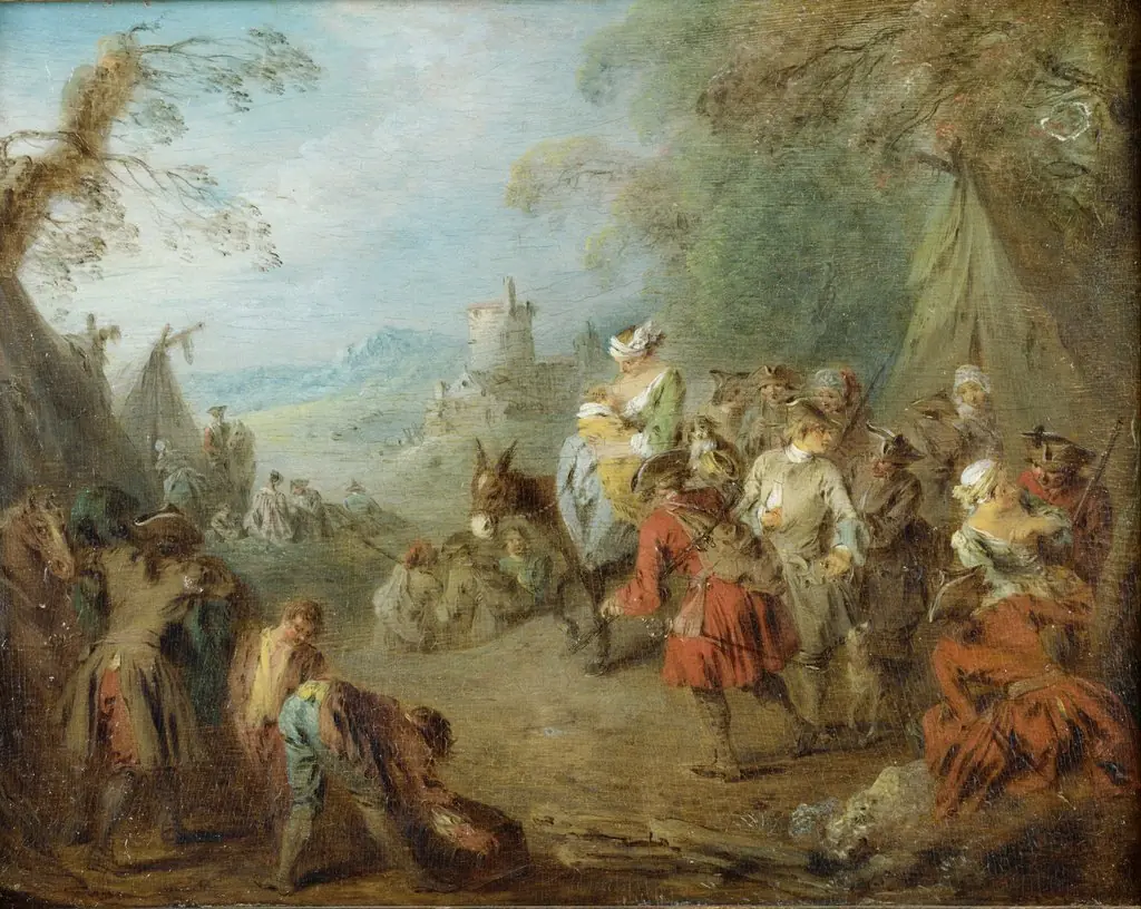 Encampment (Soldiers' Halt), by Jean-Baptiste Pater