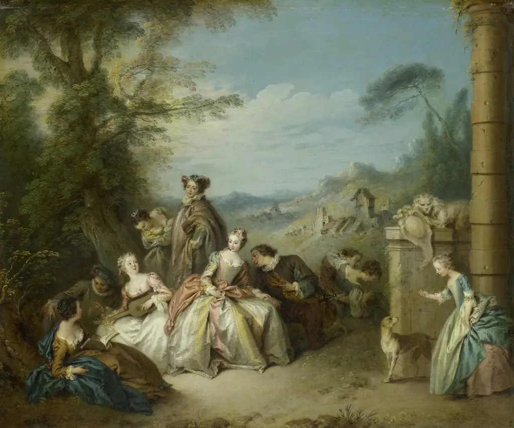 Fête galante in a Landscape, by Jean-Baptiste Pater