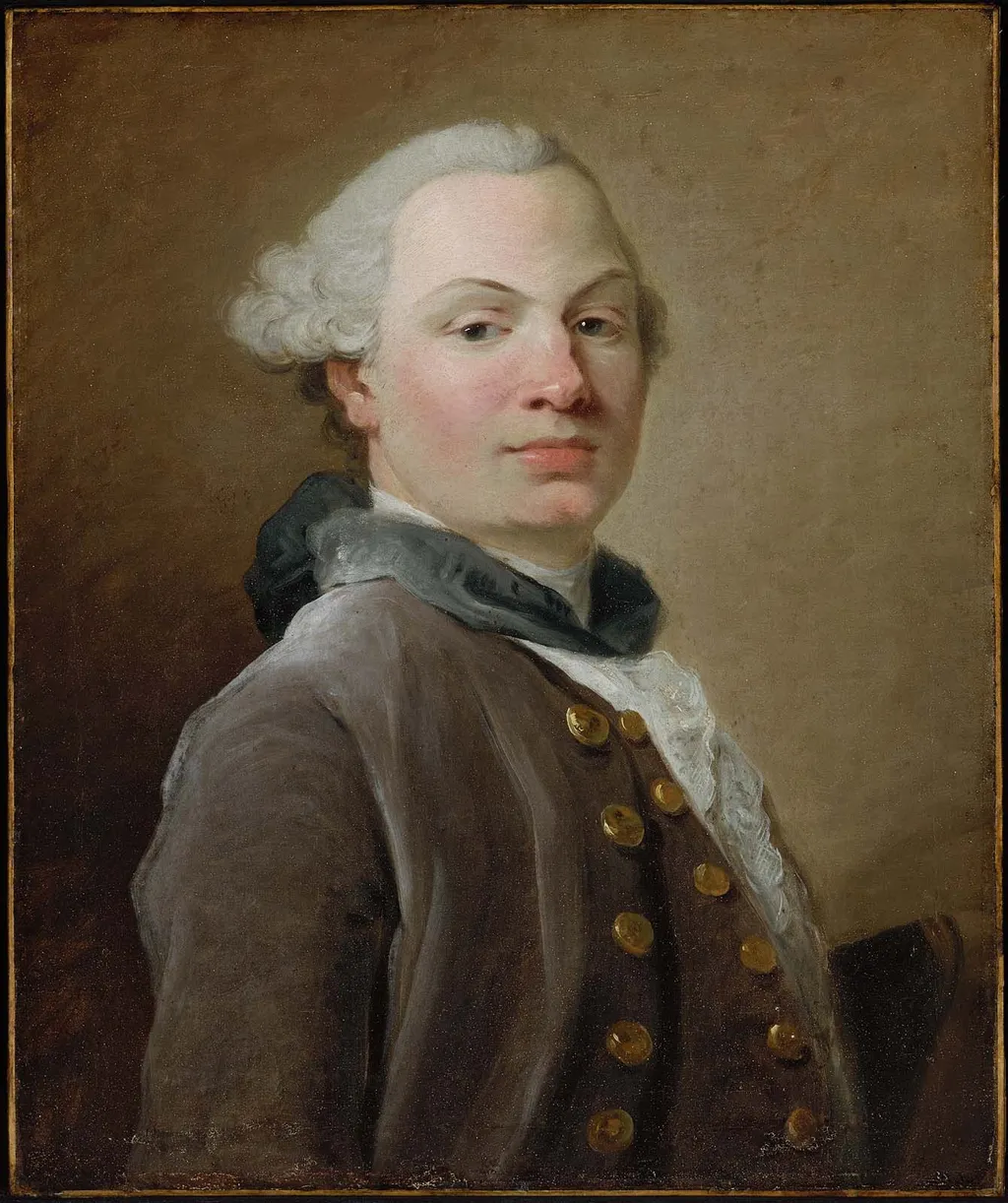 Portrait of a Man, by Jean-Baptiste Perronneau, oil, 1747