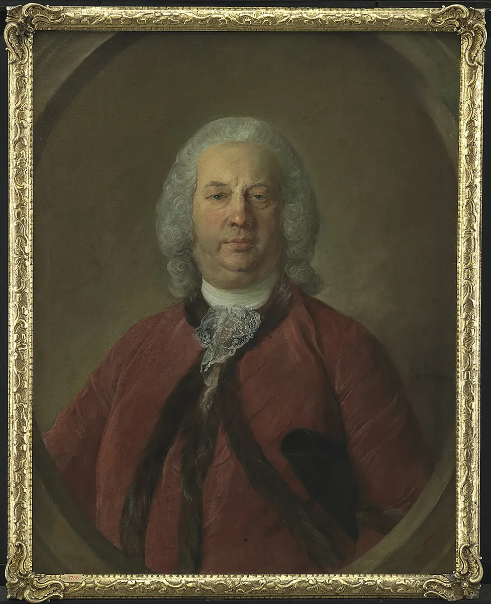 Portrait of Frederik Hansen de Liliendal, Danish Consul at Bordeaux, by Jean-Baptiste Perronneau, oil, 1759