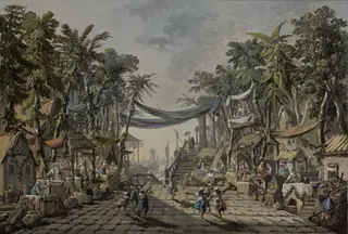 Market Scene in an Imaginary Oriental Port