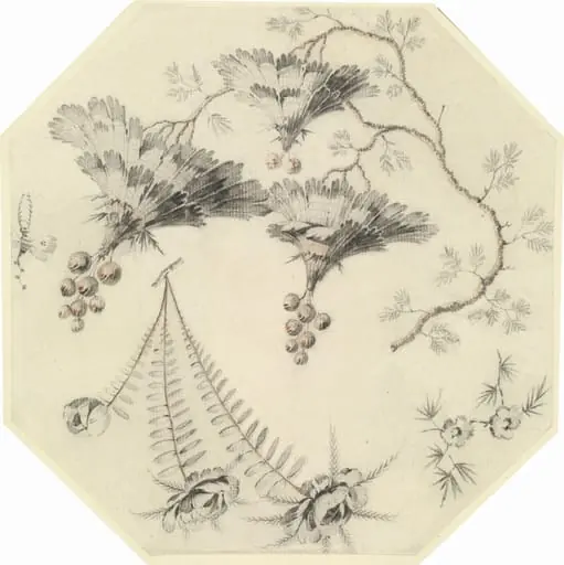 Pagoda Flowers and Roses, by Jean-Baptiste Pillement