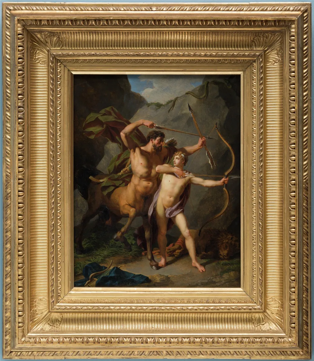 Education of Achilles, by Jean Baptiste Regnault, unspecified, 1790