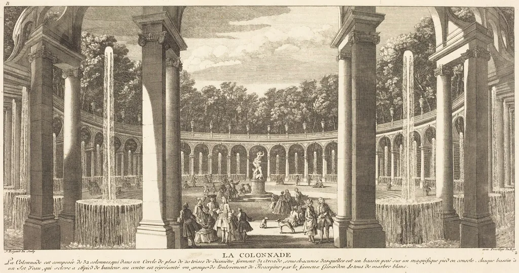 La Colonade, by Jean-Baptiste Rigaud, ink, 1746