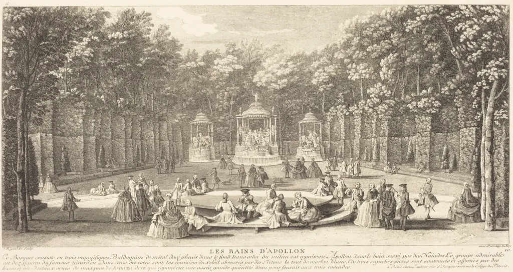 Les Bains d'Apollon, by Jean-Baptiste Rigaud, ink, 1746