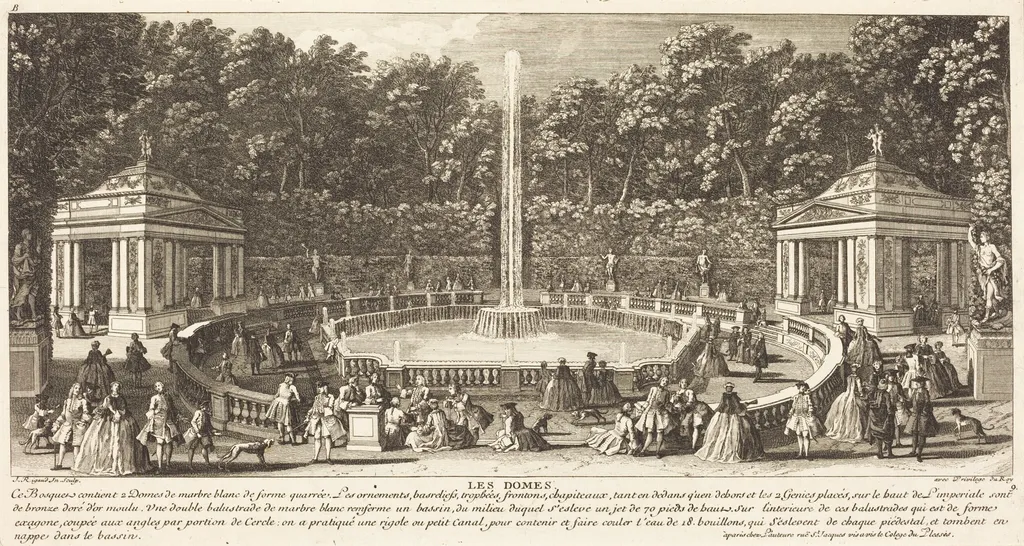 Les Domes, by Jean-Baptiste Rigaud, ink, 1746