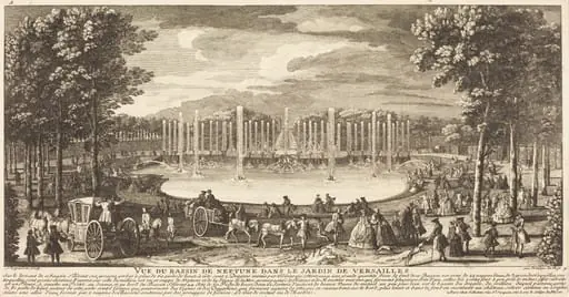 Vue du Bassin de Neptune dans le Jardin de Versailles