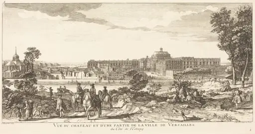 Vue du Chateau et d'une Partie de la Ville deVersailles, by Jean-Baptiste Rigaud