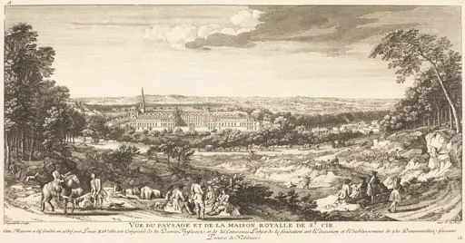Vue du Paysage de la Maison Royalle de Saint Cir, by Jean-Baptiste Rigaud