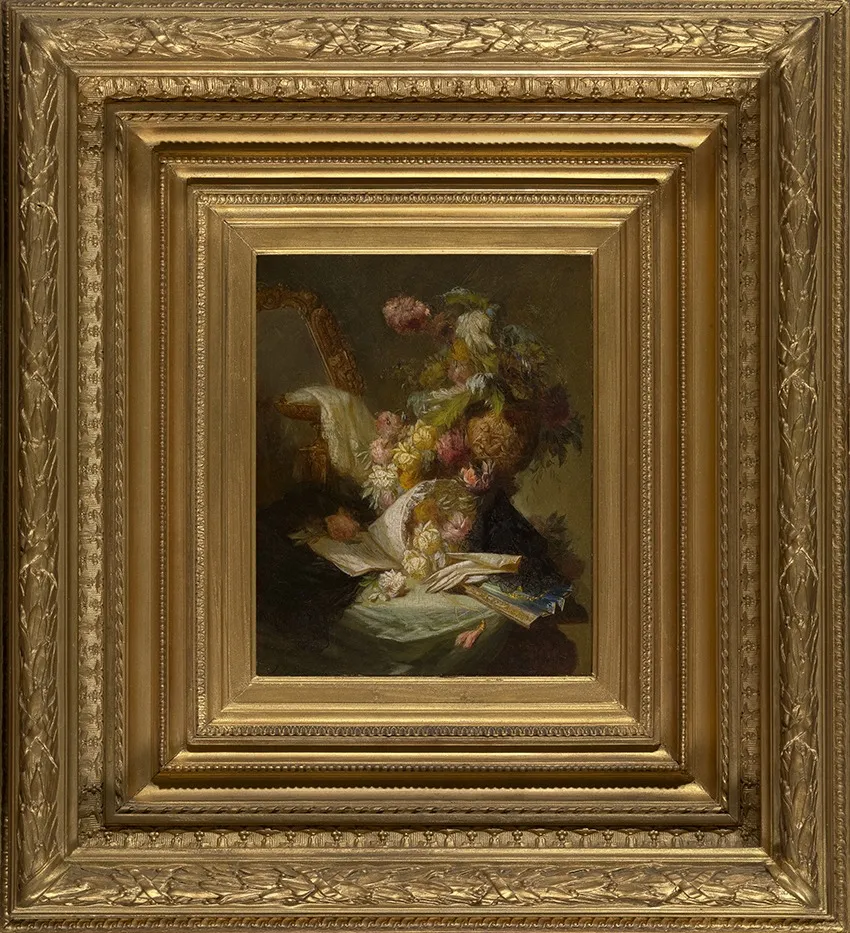Bloemstilleven, by Jean-Baptiste Robie, oil, 1821