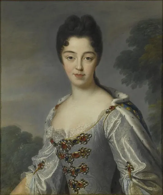 Marie Adélaïde of Savoy, Duchess of Burgundy, by Jean-Baptiste Santerre, oil