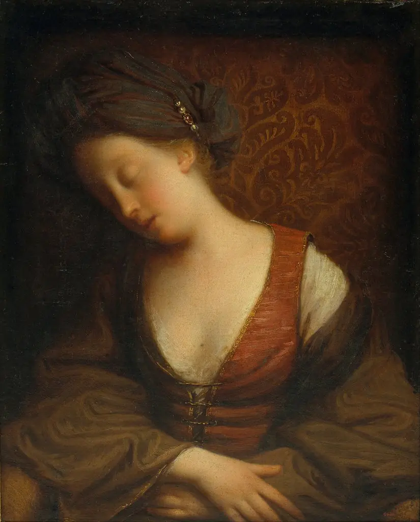 Young Woman Sleeping, by Jean-Baptiste Santerre