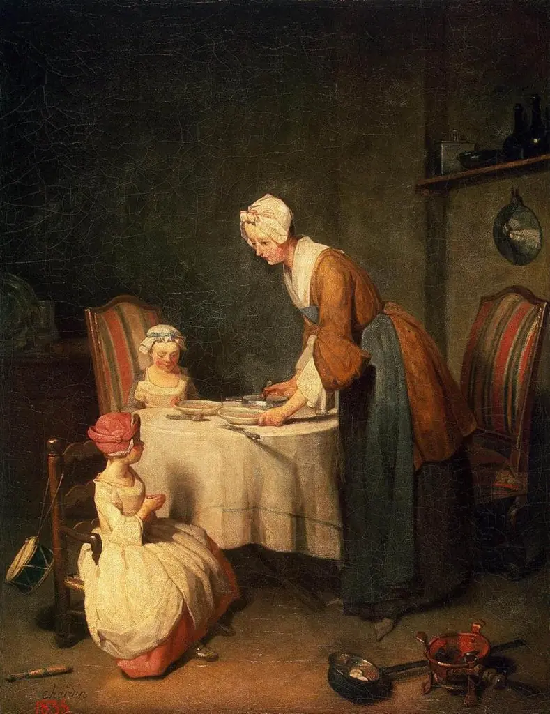 Saying Grace, by Jean-Baptiste-Siméon Chardin