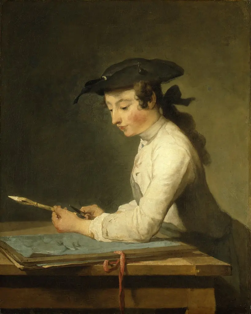 The Draughtsman, by Jean-Baptiste-Siméon Chardin