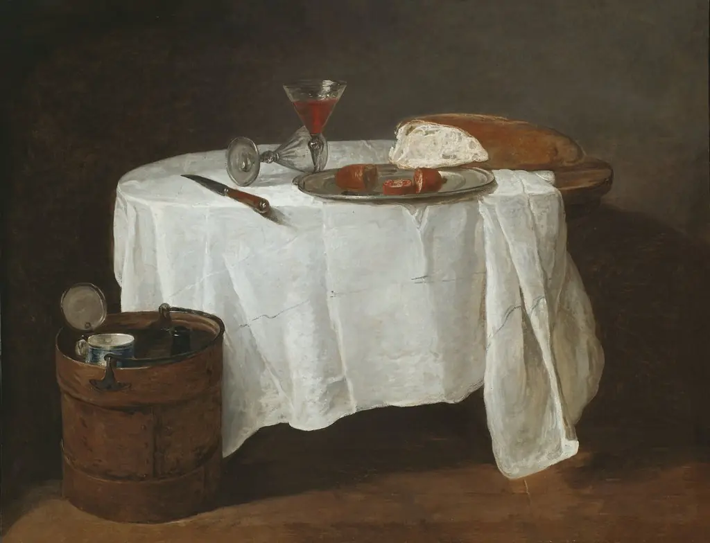 The White Tablecloth, by Jean-Baptiste-Siméon Chardin