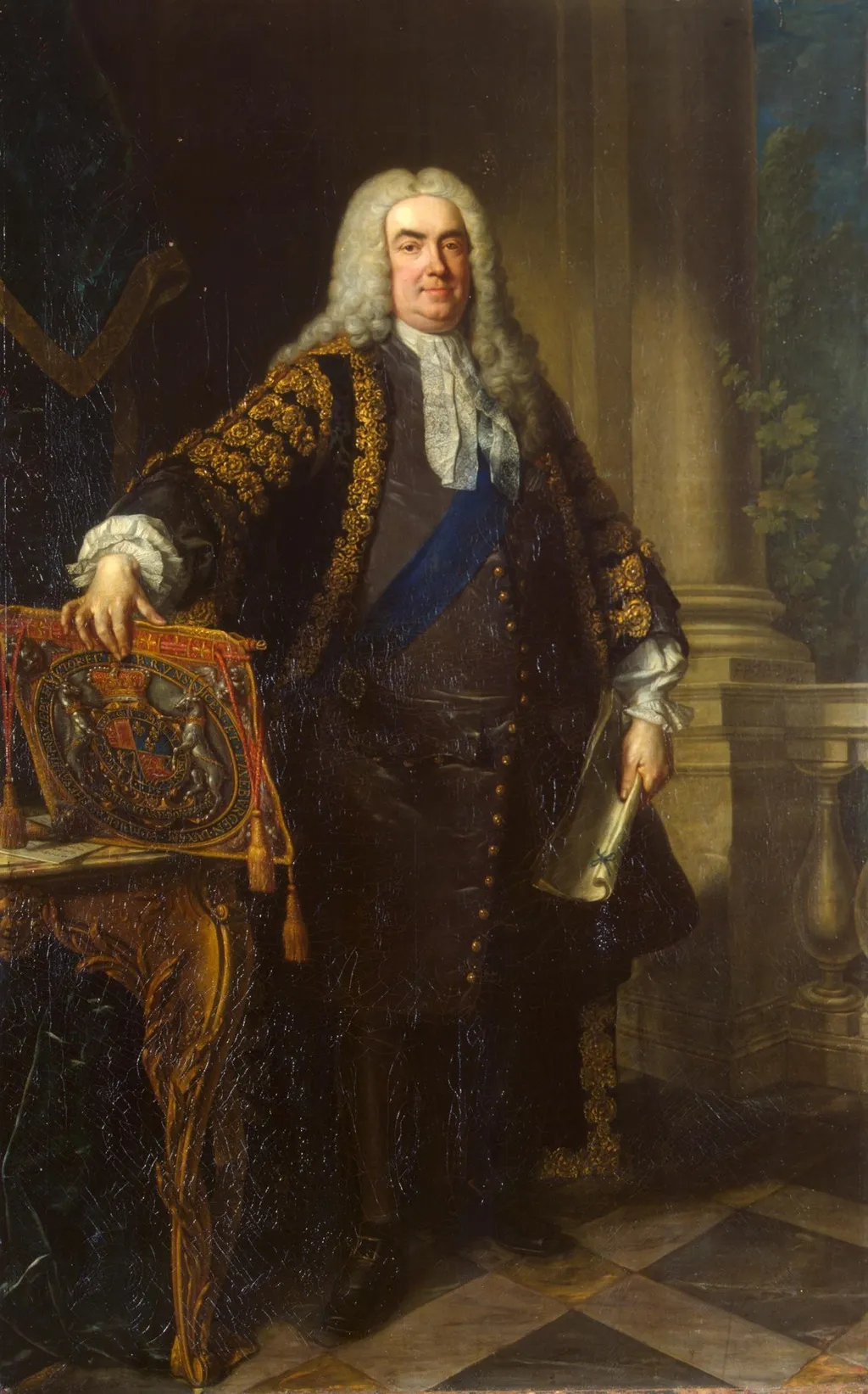 Portrait of Sir Robert Walpole, by Jean-Baptiste van Loo, oil, 1740
