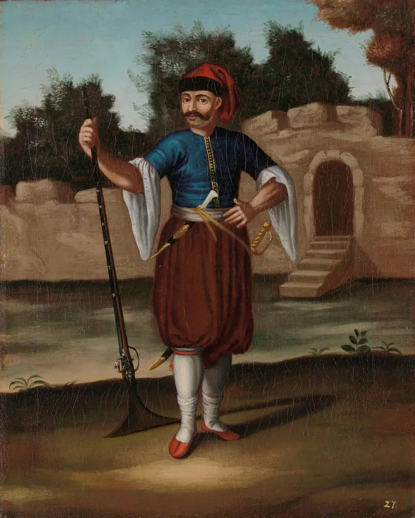 Albanian Soldier, by Jean Baptiste Vanmour
