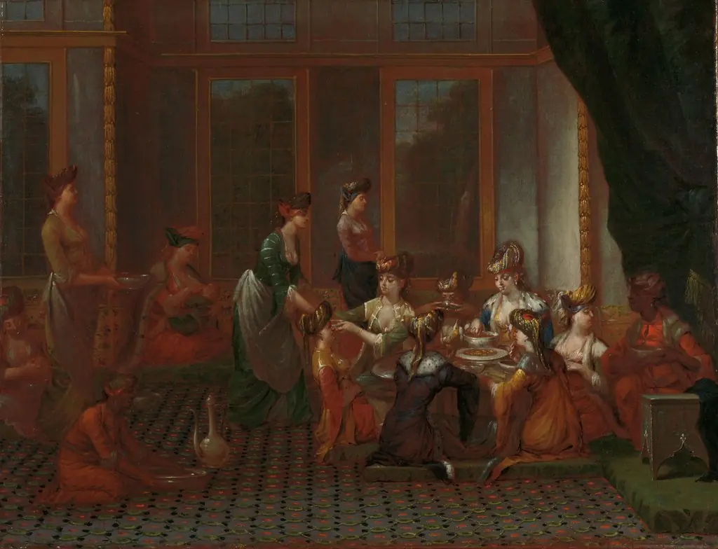 Banquet of Distinguished Turkish Women, by Jean Baptiste Vanmour