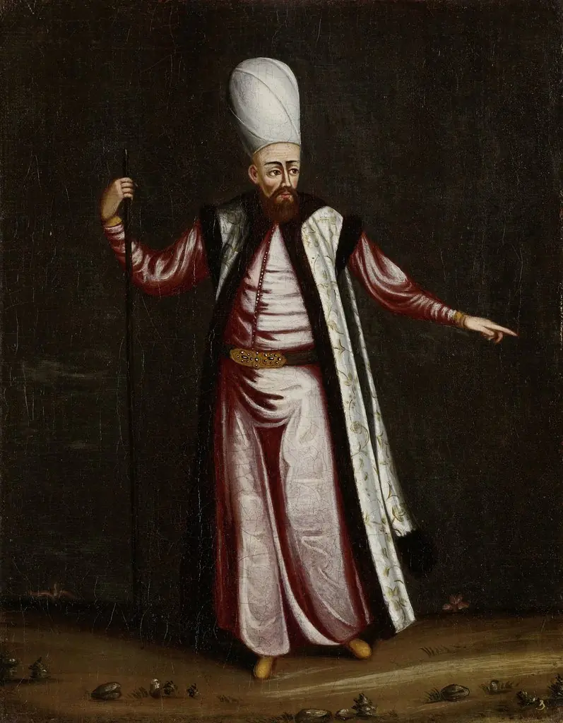 The Capoudgi Bachi, Grand-master of the Seraglio, by Jean Baptiste Vanmour