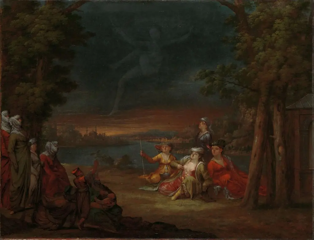 Turkish Women in the Countryside near Istanbul, by Jean Baptiste Vanmour