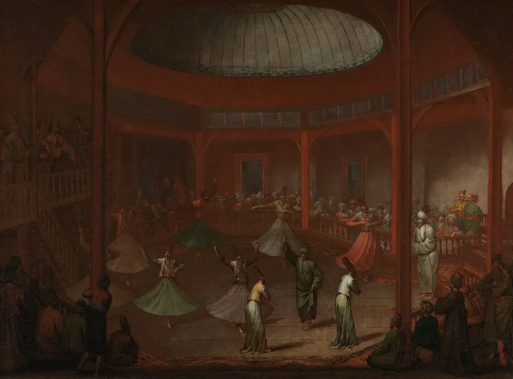 Whirling Dervishes, by Jean Baptiste Vanmour