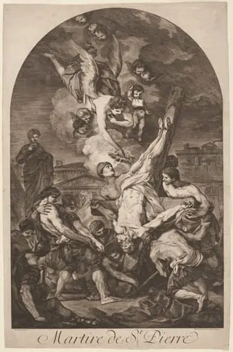 Martire de St. Pierre (The Martyrdom of Saint Peter), by Jean Barbault