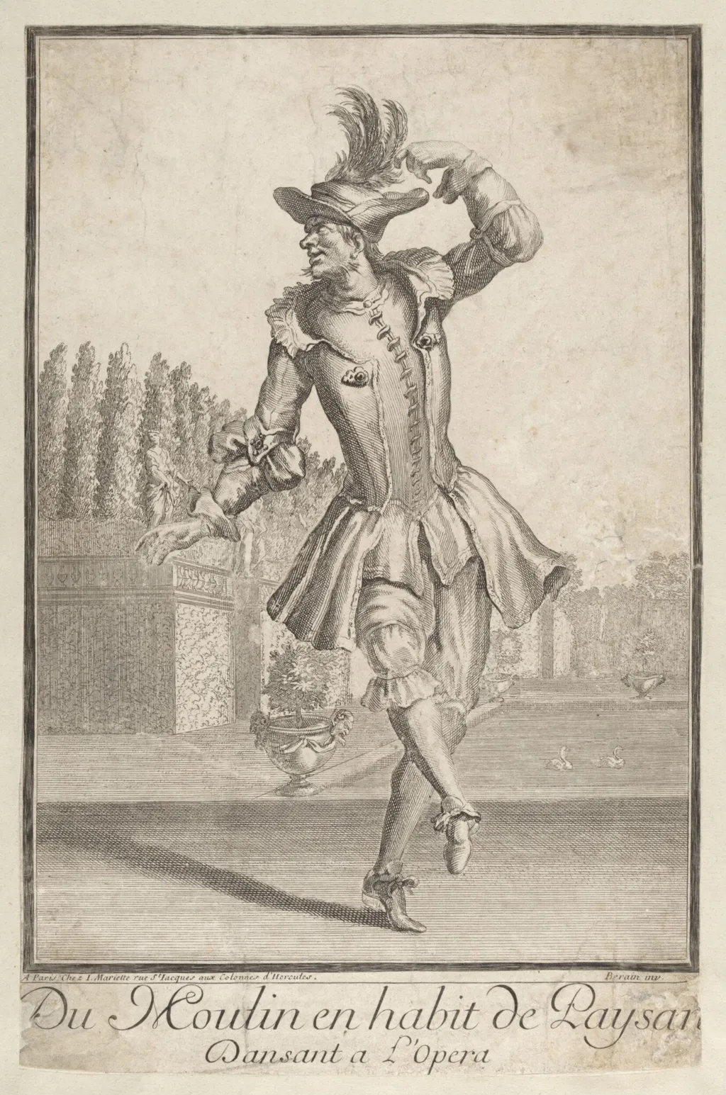 H Beard Print Collection, by Jean Bérain, 1710