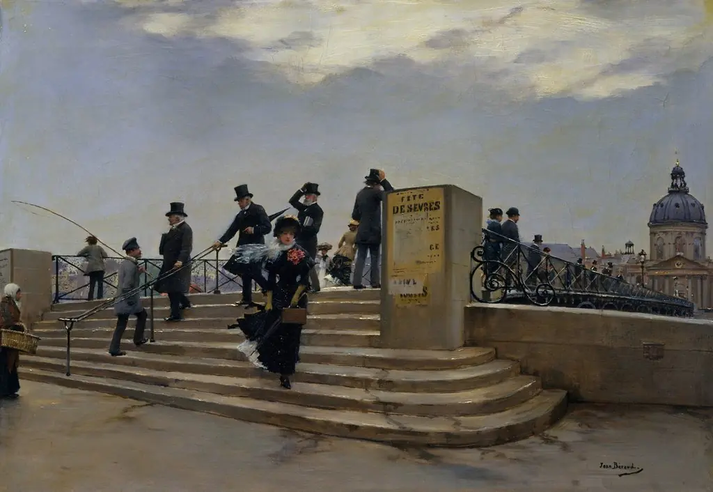A Windy Day on the Pont des Arts