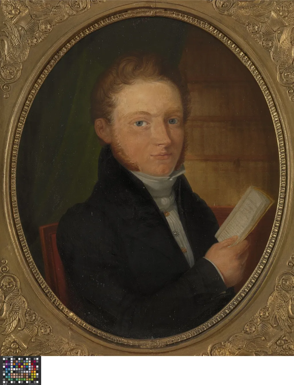 Portret van geneesheer Jacobus Lambrecht, by Jean-Bernard Duvivier, oil, 1832
