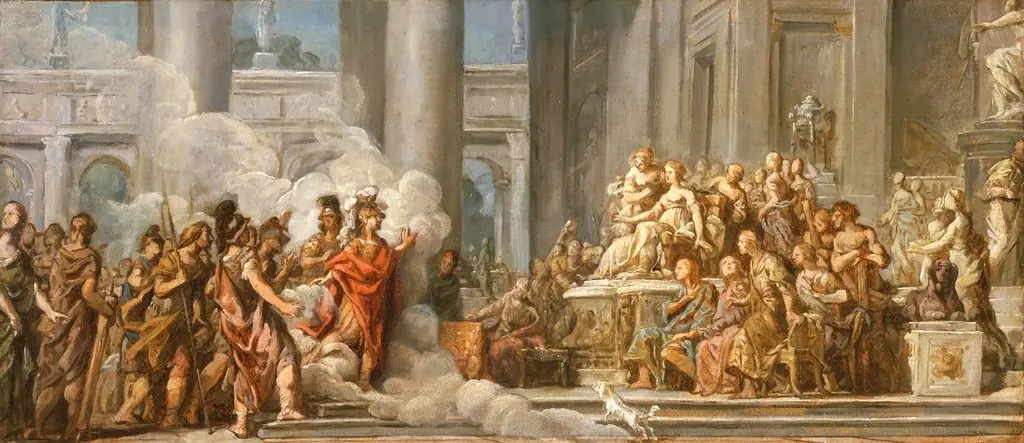The Arrival of Aeneas in Carthage, by Jean-Bernard Restout
