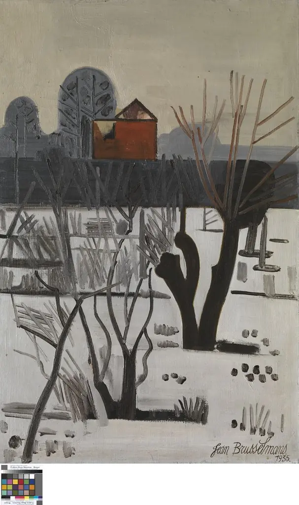 Grijs winterlandschap, by Jean Brusselmans