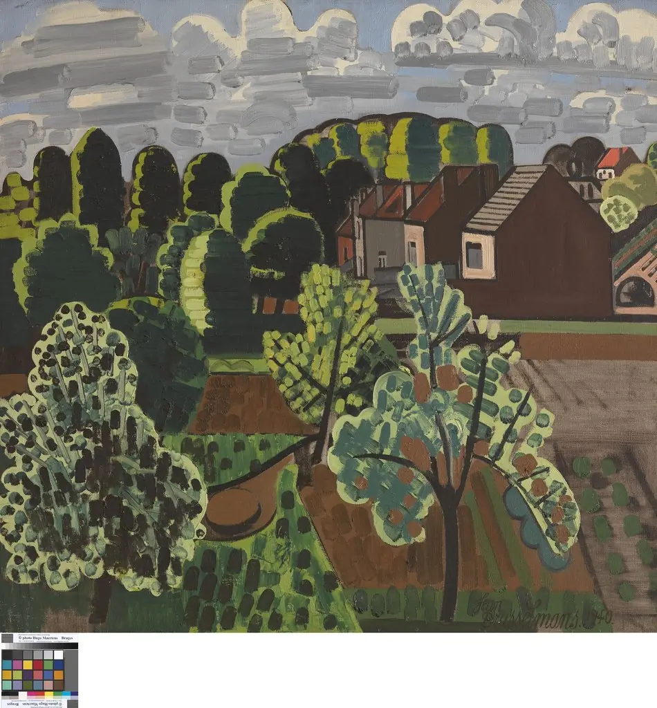 Zonnig Brabants landschap, by Jean Brusselmans