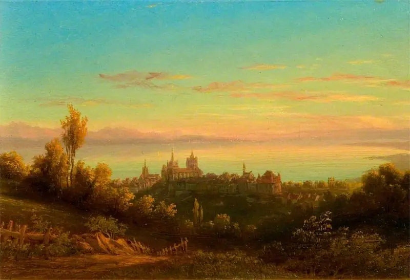Landscape: Distant View of Lausanne, by Jean Bryner