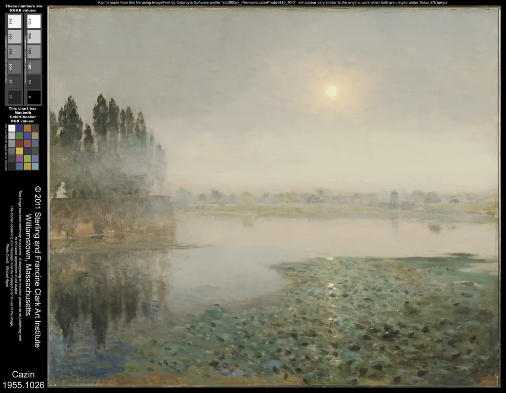 Mist on the River, by Jean Charles Cazin, oil, 1895