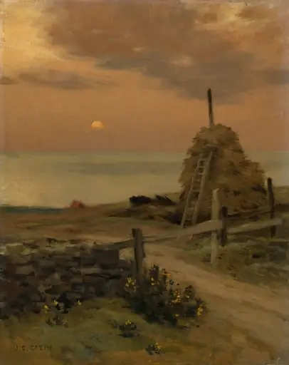The Haystack and the Moon, by Jean-Charles Cazin