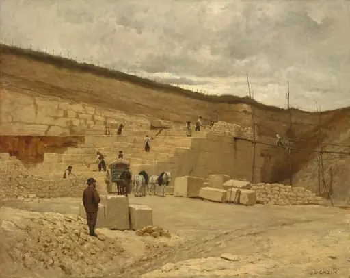 The Quarry of Monsieur Pascal near Nanterre, by Jean-Charles Cazin
