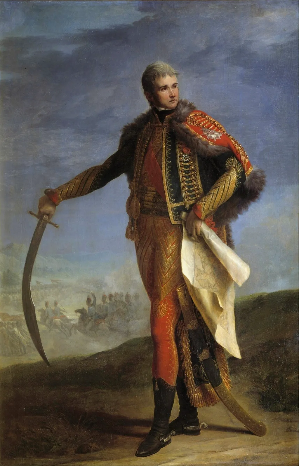 Jean Lannes, Duke of Montebello (1769-1809), by Jean-Charles Nicaise Perrin, oil, 1807